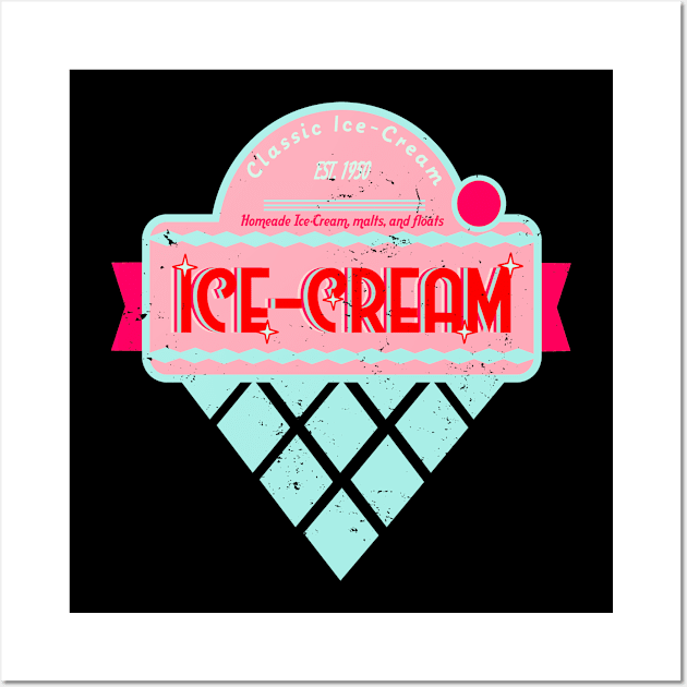 Classic Ice Cream Wall Art by TaliDe